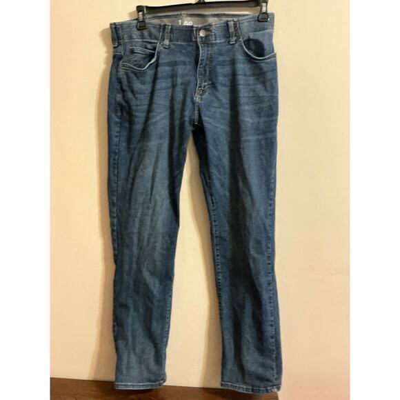 LEE MEN'S Stretch 34x32 JEANS Straight Taper Jeans Regular Fit - Picture 1 of 8